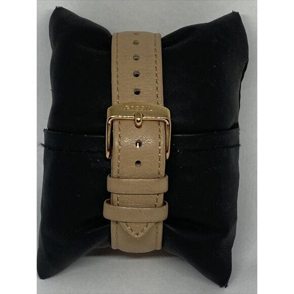 Fossil Carissa BQ1767 Women's Beige Leather Band Analog Dial Quartz Watch LJ466 - Picture 6 of 12